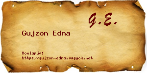 Gujzon Edna névjegykártya